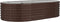 vidaXL - Plantenbak - 152x80x36 - cm - gepoedercoat - staal - bruin