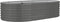 vidaXL - Plantenbak - 152x80x36 - cm - gepoedercoat - staal - grijs