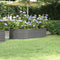 vidaXL - Plantenbak - 152x80x36 - cm - gepoedercoat - staal - grijs