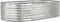 vidaXL - Plantenbak - 152x80x36 - cm - gepoedercoat - staal - zilverkleurig