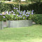 vidaXL - Plantenbak - 152x80x36 - cm - gepoedercoat - staal - zilverkleurig