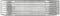 vidaXL - Plantenbak - 152x80x36 - cm - gepoedercoat - staal - zilverkleurig