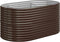 vidaXL - Plantenbak - 152x80x68 - cm - gepoedercoat - staal - bruin