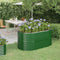 vidaXL - Plantenbak - 152x80x68 - cm - gepoedercoat - staal - groen