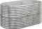 vidaXL - Plantenbak - 152x80x68 - cm - gepoedercoat - staal - zilverkleurig
