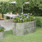 vidaXL - Plantenbak - 152x80x68 - cm - gepoedercoat - staal - zilverkleurig