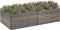 vidaXL - Plantenbak - 157x80x40 - cm - poly - rattan - grijs