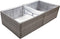 vidaXL - Plantenbak - 157x80x40 - cm - poly - rattan - grijs