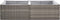 vidaXL - Plantenbak - 157x80x40 - cm - poly - rattan - grijs