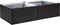 vidaXL - Plantenbak - 157x80x40 - cm - poly - rattan - zwart