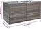 vidaXL - Plantenbak - 157x80x80 - cm - poly - rattan - grijs