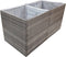 vidaXL - Plantenbak - 157x80x80 - cm - poly - rattan - grijs