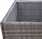 vidaXL - Plantenbak - 157x80x80 - cm - poly - rattan - grijs