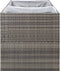 vidaXL - Plantenbak - 157x80x80 - cm - poly - rattan - grijs
