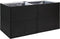 vidaXL - Plantenbak - 157x80x80 - cm - poly - rattan - zwart