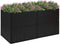 vidaXL - Plantenbak - 157x80x80 - cm - poly - rattan - zwart