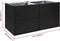 vidaXL - Plantenbak - 157x80x80 - cm - poly - rattan - zwart