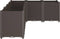 vidaXL - Plantenbak - 160x120x53 - cm - polypropeen - bruin