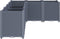 vidaXL - Plantenbak - 160x120x53 - cm - polypropeen - grijs