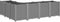 vidaXL - Plantenbak - 160x120x53 - cm - polypropeen - lichtgrijs