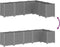 vidaXL - Plantenbak - 160x120x53 - cm - polypropeen - lichtgrijs