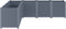 vidaXL - Plantenbak - 160x160x53 - cm - polypropeen - grijs