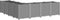 vidaXL - Plantenbak - 160x160x53 - cm - polypropeen - lichtgrijs