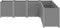 vidaXL - Plantenbak - 160x160x53 - cm - polypropeen - lichtgrijs