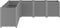 vidaXL - Plantenbak - 160x160x53 - cm - polypropeen - lichtgrijs