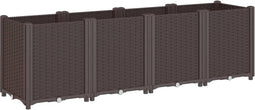 vidaXL - Plantenbak - 160x40x53 - cm - polypropeen - bruin