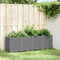vidaXL - Plantenbak - 160x40x53 - cm - polypropeen - lichtgrijs