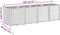 vidaXL - Plantenbak - 160x40x53 - cm - polypropeen - wit