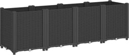 vidaXL - Plantenbak - 160x40x53 - cm - polypropeen - zwart
