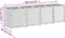 vidaXL - Plantenbak - 160x40x53 - cm - polypropeen - zwart
