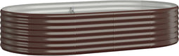 vidaXL - Plantenbak - 175x100x36 - cm - gepoedercoat - staal - bruin