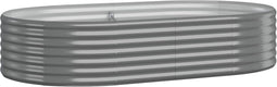 vidaXL - Plantenbak - 175x100x36 - cm - gepoedercoat - staal - grijs