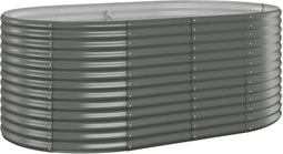 vidaXL - Plantenbak - 175x100x68 - cm - gepoedercoat - staal - grijs