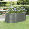 vidaXL - Plantenbak - 175x100x68 - cm - gepoedercoat - staal - grijs