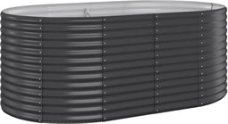 vidaXL - Plantenbak - 175x100x68 - cm - gepoedercoat - staal - antracietkleurig