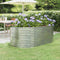 vidaXL - Plantenbak - 175x100x68 - cm - gepoedercoat - staal - zilverkleurig