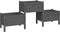 vidaXL - Plantenbak - 178,5x44x75 - cm - massief - grenenhout - grijs
