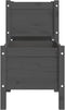 vidaXL - Plantenbak - 178,5x44x75 - cm - massief - grenenhout - grijs