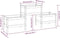 vidaXL - Plantenbak - 178,5x44x75 - cm - massief - grenenhout - grijs