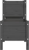 vidaXL - Plantenbak - 178,5x44x75 - cm - massief - grenenhout - grijs