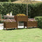 vidaXL - Plantenbak - 178,5x44x75 - cm - massief - grenenhout - honingbruin