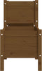 vidaXL - Plantenbak - 178,5x44x75 - cm - massief - grenenhout - honingbruin