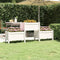 vidaXL - Plantenbak - 178,5x44x75 - cm - massief - grenenhout - wit