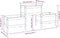 vidaXL - Plantenbak - 178,5x44x75 - cm - massief - grenenhout - zwart