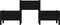 vidaXL - Plantenbak - 178,5x44x75 - cm - massief - grenenhout - zwart