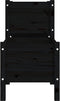 vidaXL - Plantenbak - 178,5x44x75 - cm - massief - grenenhout - zwart